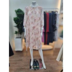 아니베F 세이브존06 플라워 패턴 주름 쉬폰원피스 A53WOP5J10