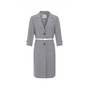 [캐리스노트]23년 봄 여름 데일리룩 롱 밸티드 싱글 자켓 네이비 CN3MJK403-GB