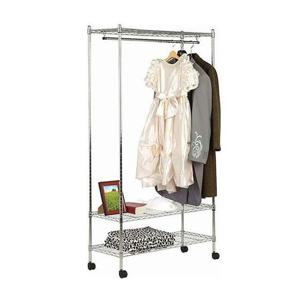 메탈행거 3단 정리대 수납장 수납 옷걸이 시스템 선반