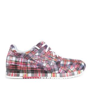 꼼데가르송 플래드 패턴 레이스업 스니커즈 FOK101S25 PINKMULT