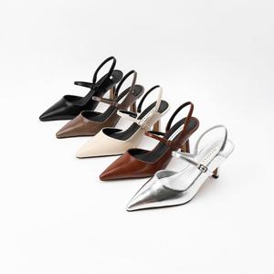 [신난다슈]여성 슬링백 힐 7cm 5종 여자 메리제인 스틸레토 펌프스 슬링백 구두 CA252312