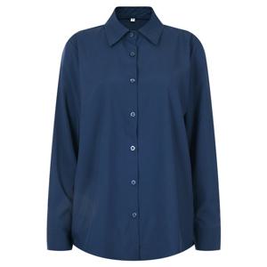 샵앤) 여성 링클프리 카라넥 정장 긴팔 블라우스 INT-WBL-20547-네이비