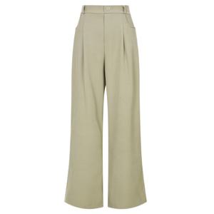 샵앤) 여성 정장 뒷밴딩 앞핀턱 와이드핏 팬츠 PIC-WPT-20566-베이지