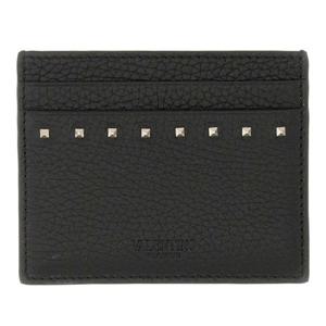 발렌티노 가넷 가죽 락스터드 카드 지갑 6Y2P0V18PDX 0NO