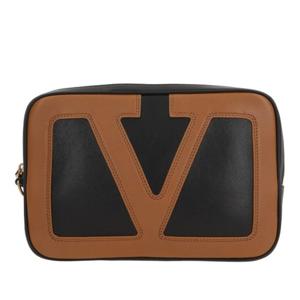 발렌티노 블랙 나파 가죽 클러치 7Y2P0AN5 PTJRFA