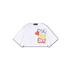 Dsquared2 Summer Lovers Gathered 릴렉스핏 티셔츠 S73GC0294D20020 100 TP936978613