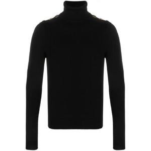 25 FW 발망 장식 버튼 파인 골지 울 스웨터 BH0KH016KE93 TP432026514