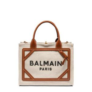 Balmain 로고 프린트 탑 핸들 백 DN1FE809TDCS GEM TP941274383