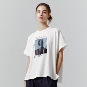 샵앤) 여성 라운드넥 루즈핏 레터링 프린팅 반팔 티셔츠 CL-WTS0295