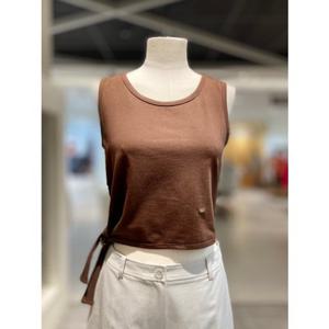 [올리브데올리브] OW5ME496 허리 리본 민소매 티셔츠