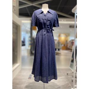 [올리브데올리브] OW5MO413 벨티드 빅카라 플리츠 원피스