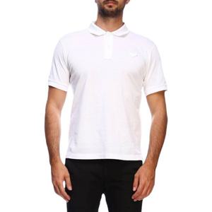 프라다 슬림 핏 화이트 반팔 폴로 UJN444XGS F0009 F0009