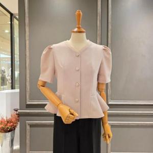 [아니베에프]A54WJK510_퍼프소매 페블럼 자켓