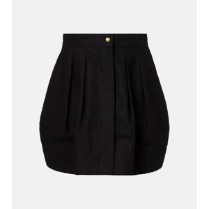 막스마라 플리츠 코튼 트윌 미니스커트 P01079367