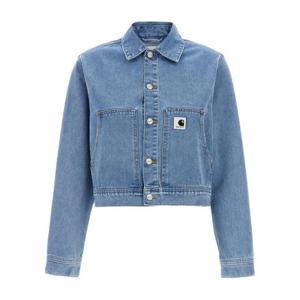 칼하트 WIP 데님 자켓 I0348740112 BLUE STONE BLEACHED DOM