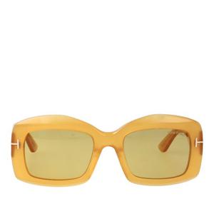 톰포드 렉탱귤러 옐로우 프레임 선글라스 FT1218 39E 53