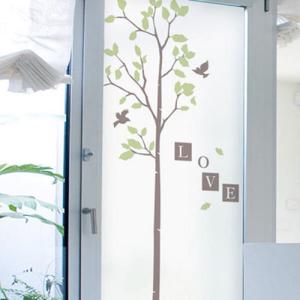 아트박스/꾸밈 ps272-새들의사랑_유리문시트지