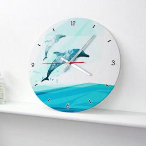 아트박스/꾸밈 cg497-신난돌고래_인테리어벽시계