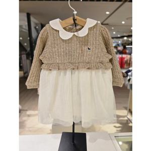 [블루독베이비] 25 FW(BE)스페셜 니트 원피스(45A1340004) 출산 백일 돌 선물 유아 아가옷 조카 드레스 여