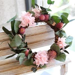 아트박스/더봄 천일홍과 핑크수국 - 리스