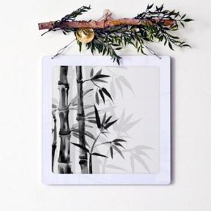 아트박스/꾸밈 ns293-행잉액자_대나무수묵화(사각중형)