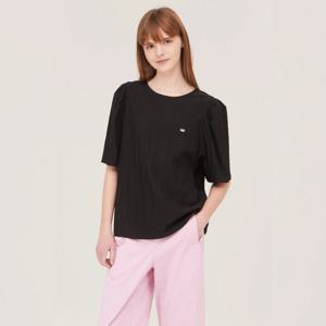 [베네통] 퍼프 슬리브 링클 반팔 블라우스 BABL96531