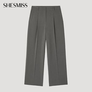 [쉬즈미스] 원 턱 와이드 셋업 팬츠_SWSSLP32030_DG