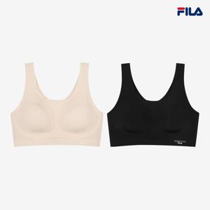 [휠라언더웨어] 에센셜 몰드부착형 브라탑 2종 택 (FI4ITG9041F_SCR)