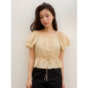 [올리브데올리브] OW5MB555 스퀘어넥 플레어 블라우스