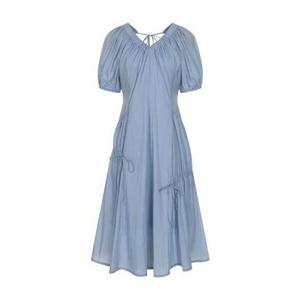 [올리브데올리브] OW5MO601 리본장식 슬림핏 포켓 v넥 원피스