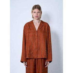 25 FW 토템 여성 모노그램 실크 셔츠 tot0261020ora