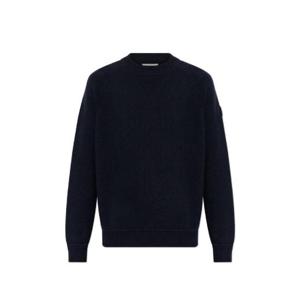 Moncler 로고 패치 크루넥 스웨터 9C00014M4281 745 TP934739238