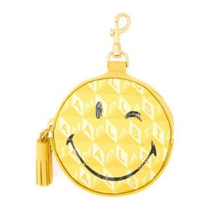 안야힌드마치 윙크 스마일리 페이스 프린트 파우치 194266 LEMO