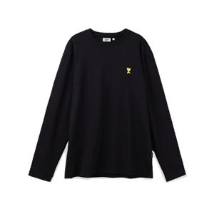 와키윌리긴팔티 KQJ WA2501LT01BK 키키 와펜 베이직 롱슬리브 티셔츠 블랙