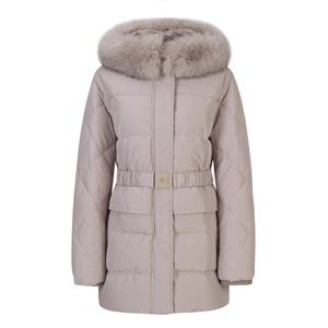 [베스띠벨리]덕다운 퍼 후드 벨티드 하프 점퍼 BJHJY2621