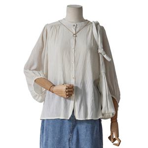 [포커스] 셔링여신블라우스(FM5D3BL3172)