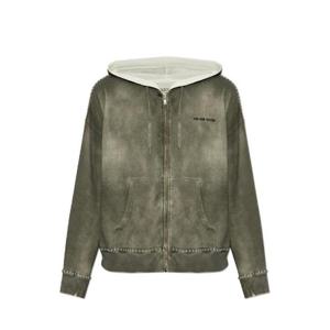 골든구스 디럭스 브랜드 스터드 장식 지퍼업 후드 티셔츠 GUP01892P001862 60584 TP934428115