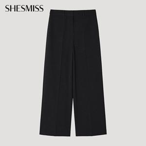[쉬즈미스] 베이직 히든 와이드 팬츠_SWWSLP32080_BK