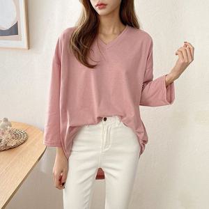 나야홍 / 빅사이즈 506 시그니브이넥무지루즈티 DNOQ505