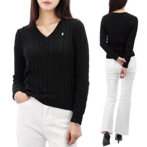 25SS 폴로랄프로렌 포니 로고 케이블 브이넥 니트 211891641 017