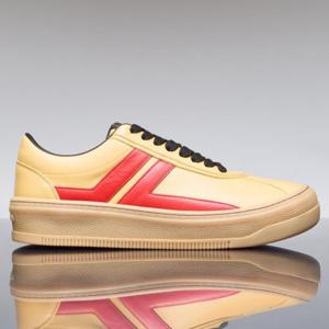 25 FW 랑방 x 퓨처 Cash 캐쉬 레더 스니커즈 옐로우 FM SKLK09 NASU P24 8530