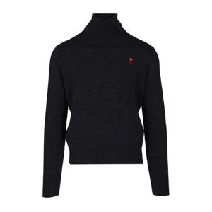 아미 블랙 터틀넥 메리노 스웨터 H25HKS827 001 414H25