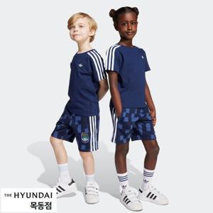 아디다스키즈 KD9822 마인크래프트 쇼츠 티 세트 (110-130) 여름 인기상하복 HMDK