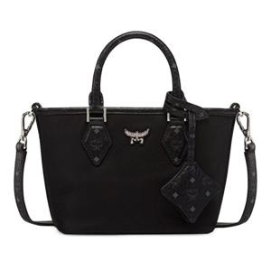 엠씨엠 블랙 스트럭처드 탑 핸들 백 MWPFSTA04 BK