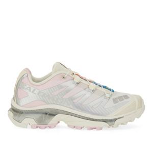 살로몬 화이트 핑크 어센트 메시 로우탑 스니커즈 L47866400