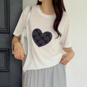 빅사이즈 507 심플하트이지매치티셔츠 DGOU830