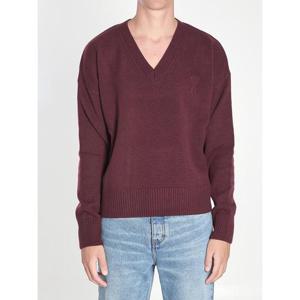 아미 스웨터 UKS820 BORDEAUX