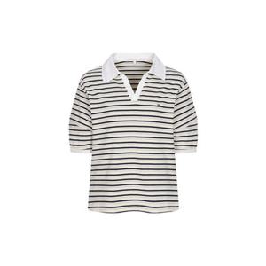 [올리브데올리브] OW5ME653 스트라이프 배색 카라넥 티셔츠