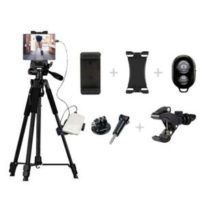 방송촬영 SMJ TP7400 Z폴드ㄷ거치대 삼각대 보조배터리장착세트 삼각대스마트폰거치대