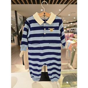 [블루독베이비] 25 FW(블루)블루독 스프라이프우주복(45A1960001)신생아 출산 백일 돌 선물 조카 이모 아가